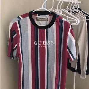 Vertical striped Guess shirt